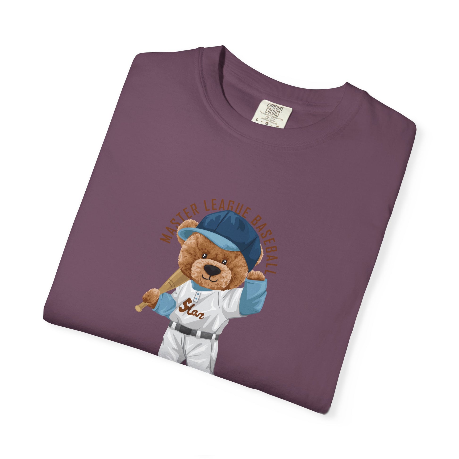Baseball Bear T-Shirt — Cute Batter Teddy Graphic Tee (Team Spirit, Fan Gift) lifestyle