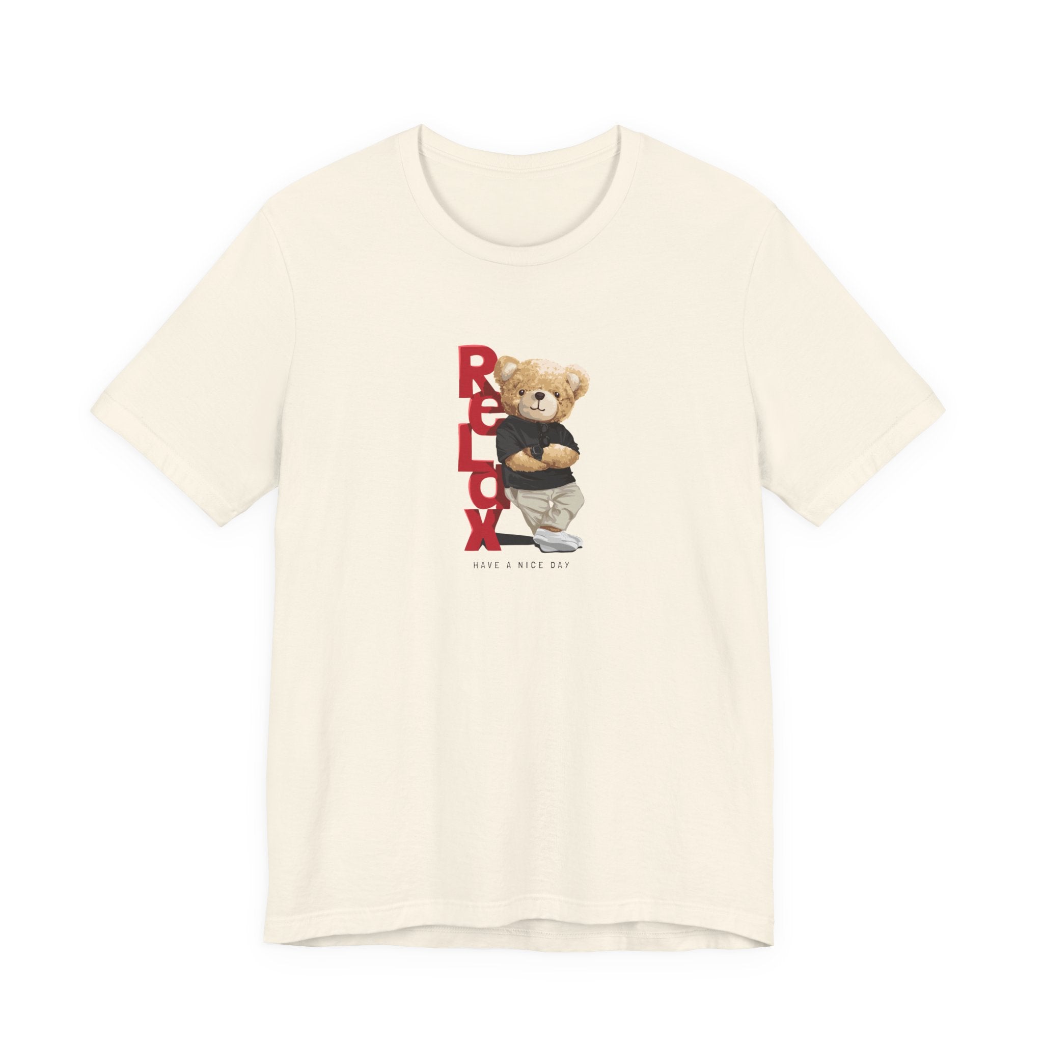 Relax Teddy Bear Graphic Tee — "RELAX" Streetwear T‑Shirt
