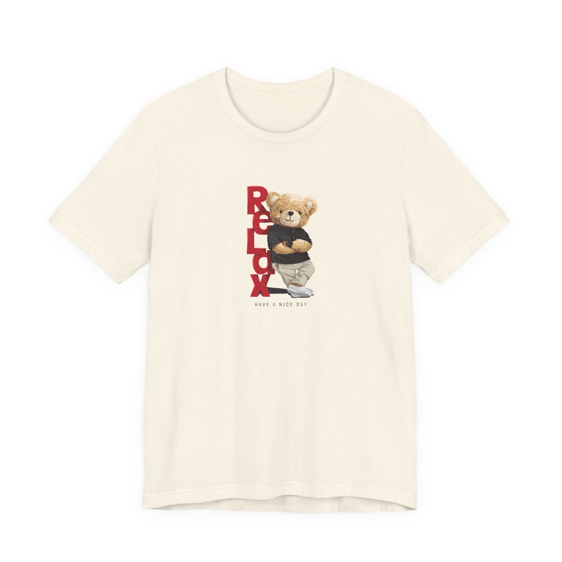 Relax Teddy Bear Graphic Tee — "RELAX" Streetwear T‑Shirt