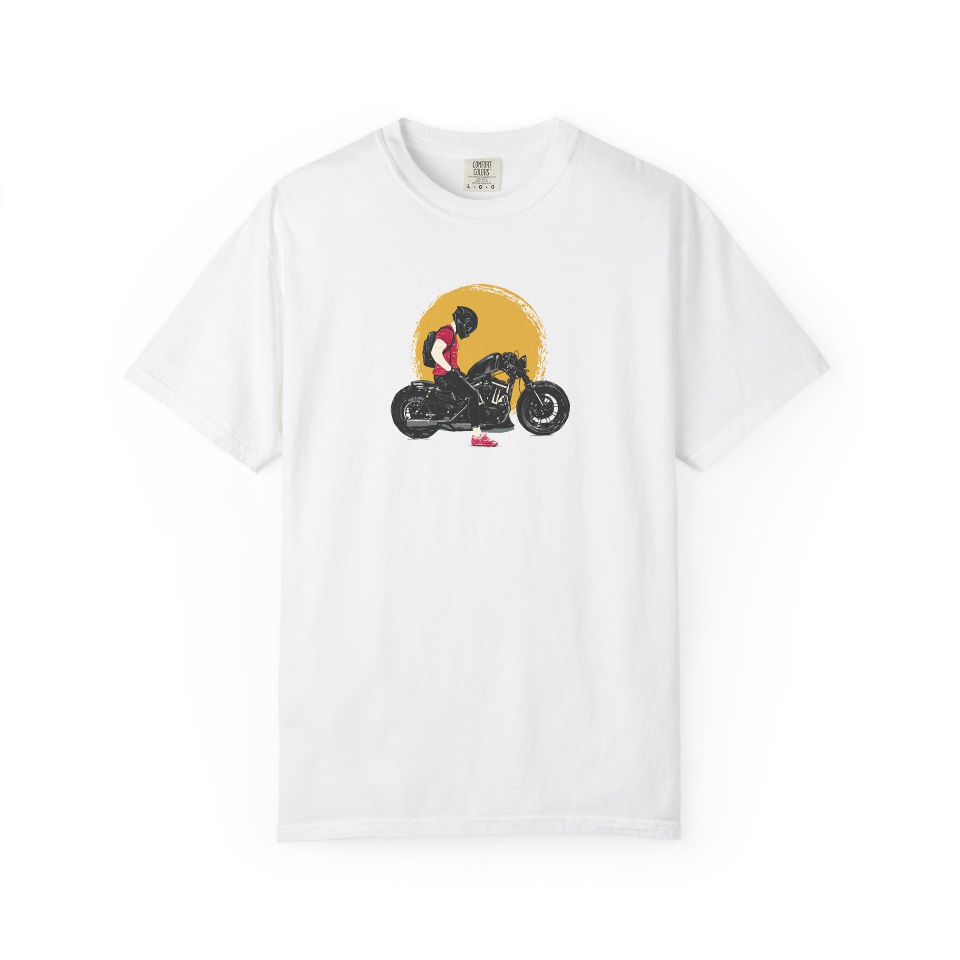 Motorcycle Sunset T-Shirt — Vintage Biker Graphic