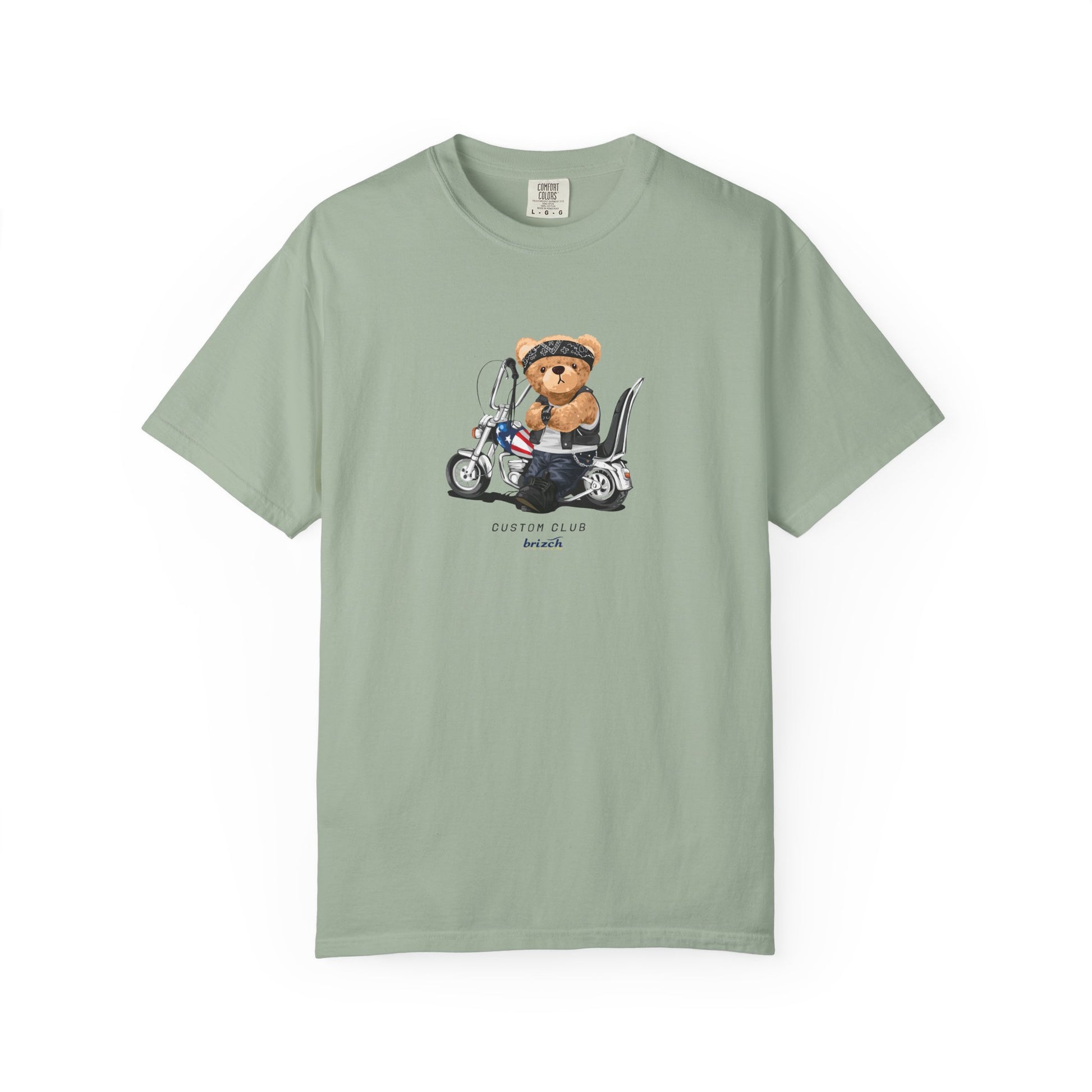 Teddy Bear on Scooter T-Shirt — Cute Vintage Scooter Graphic Tee Lifestyle