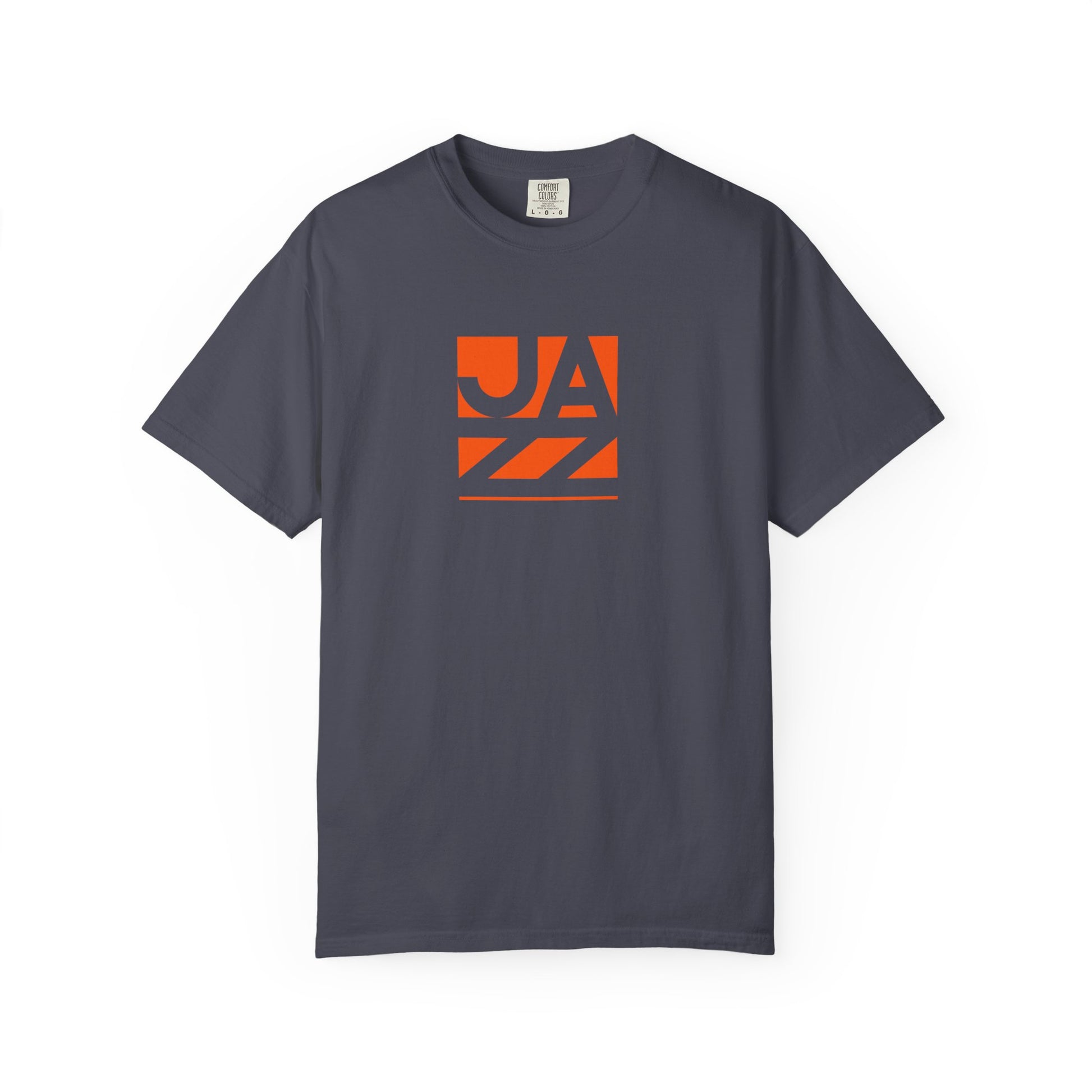 Jazz Graphic T-Shirt — Retro Orange Block Design