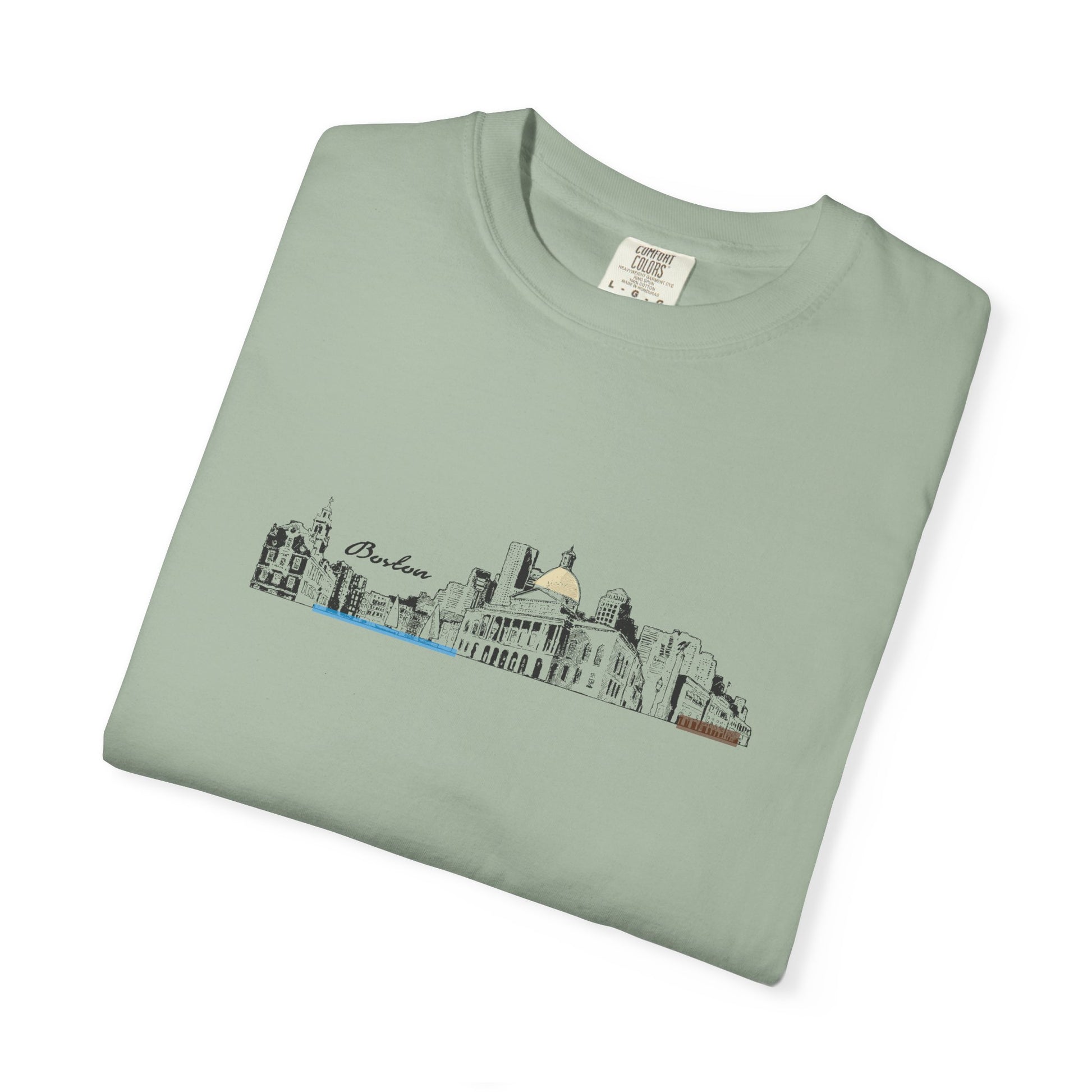 City Skyline Sketch T-Shirt — Minimalist Urban Panorama Tee