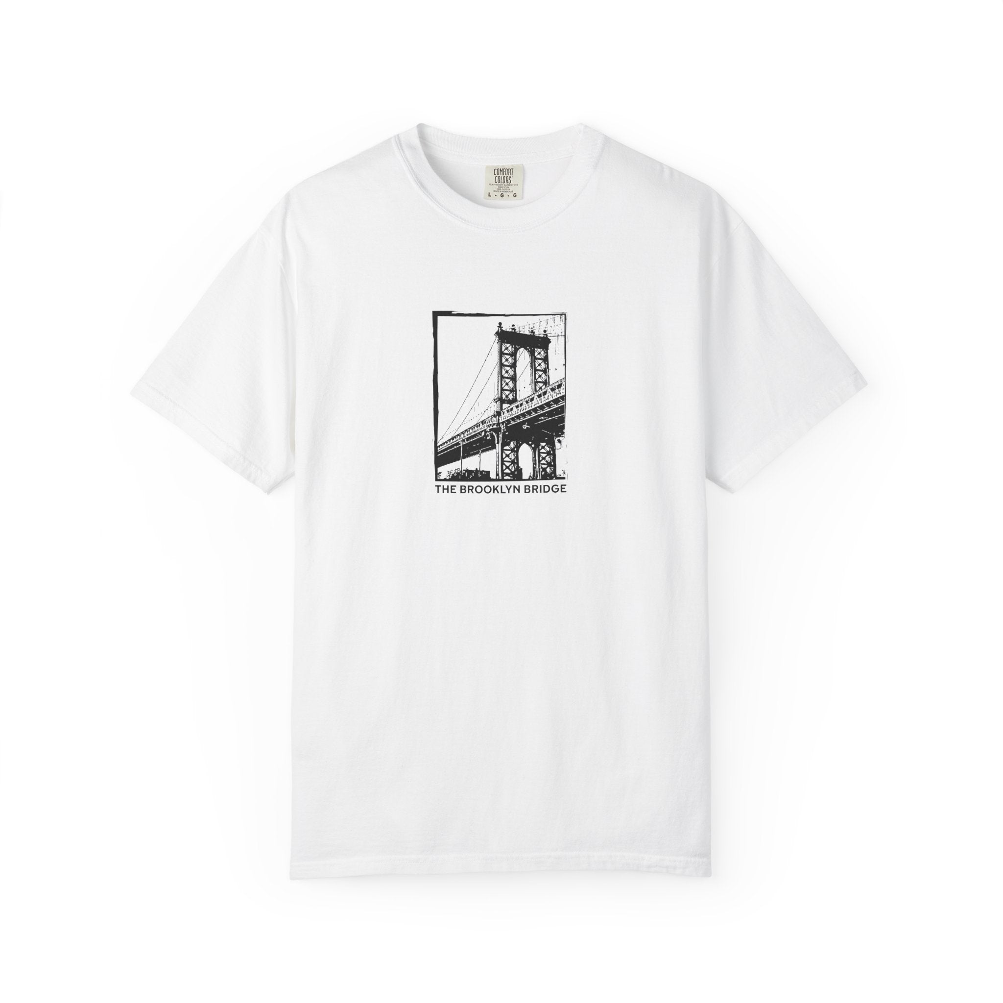 Brooklyn Bridge Sketch T-Shirt — Vintage Cityscape Tee