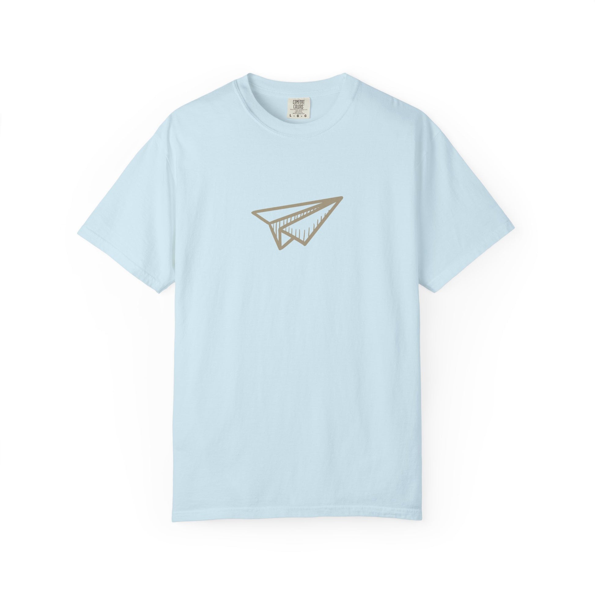 Paper Airplane Graphic T-Shirt – Minimalist Retro Plane Tee