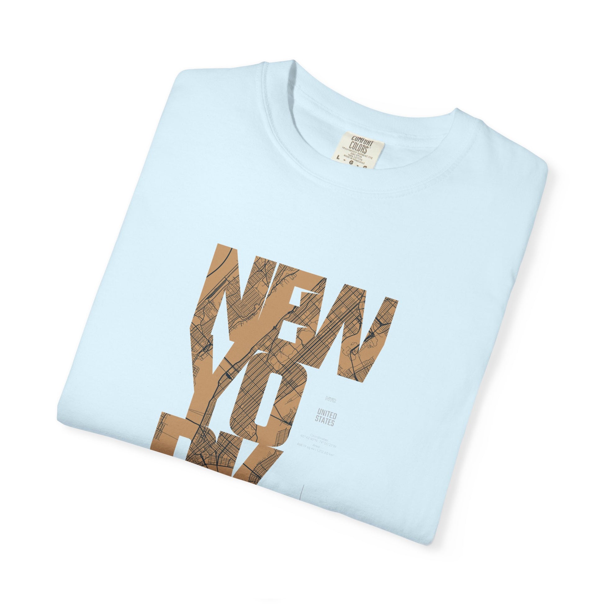 New York Woodgrain T-Shirt — Urban City Typography Tee