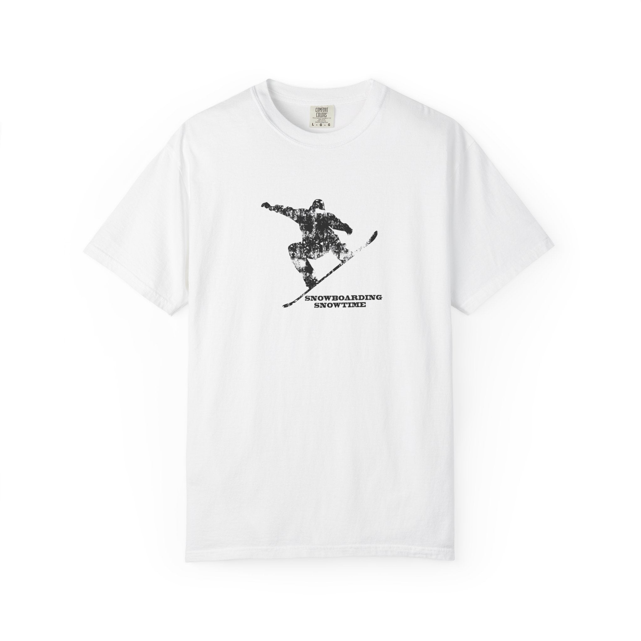 Snowboarding Skier Silhouette T-Shirt — Retro Mountain Snowboard Graphic