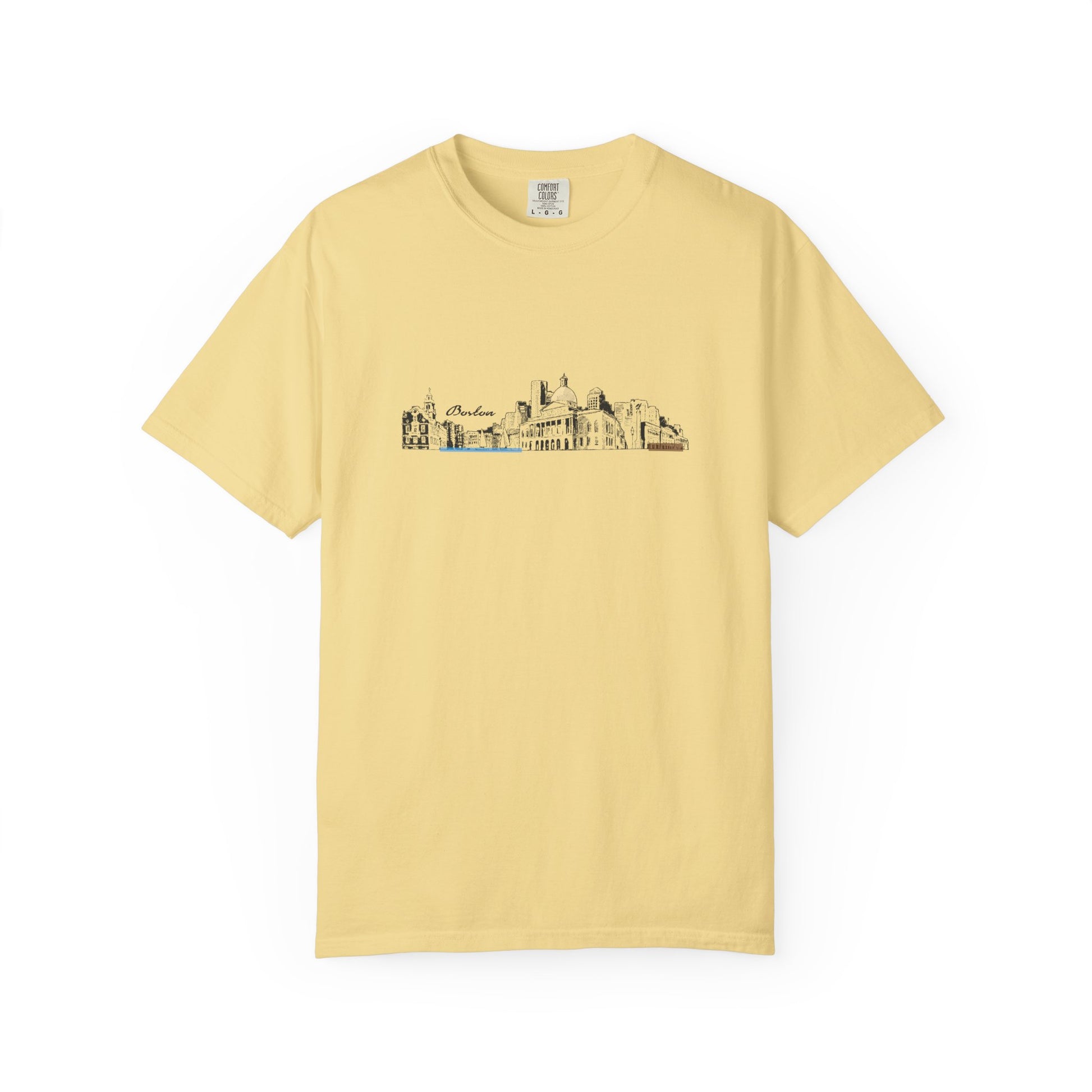 City Skyline Sketch T-Shirt — Minimalist Urban Panorama Tee