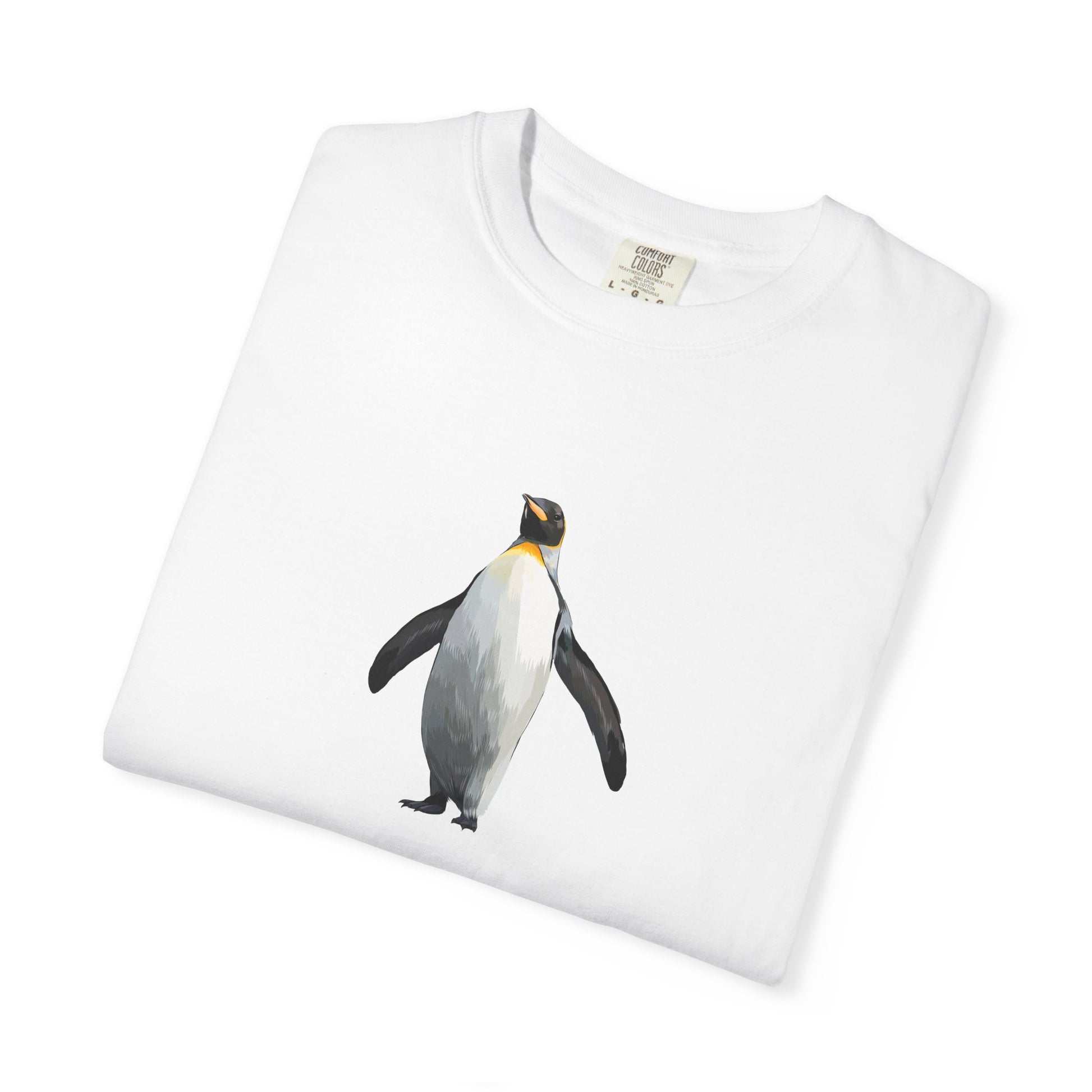 Penguin Graphic T-Shirt – Minimal King Penguin Illustration world