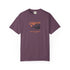 Gray t-shirt with 'We Don't Leave Early' graphic and text on a white background
