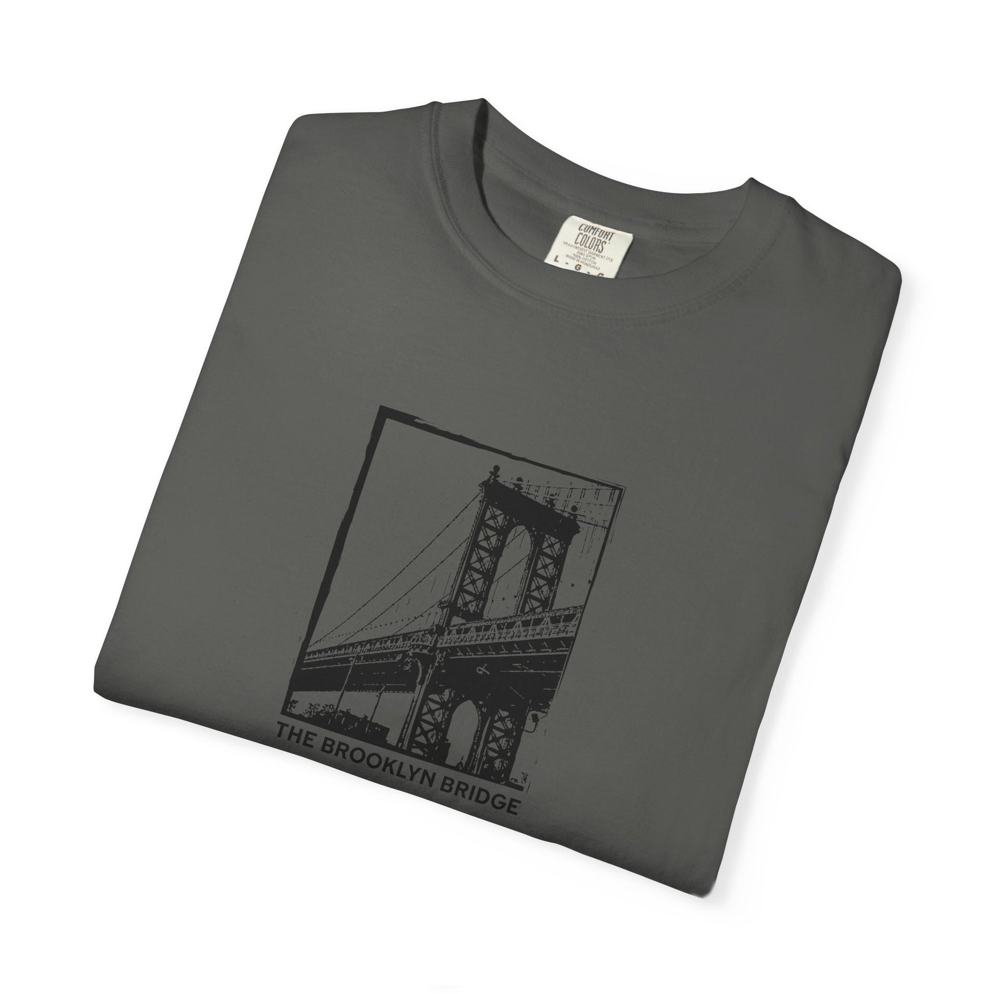 Brooklyn Bridge Sketch T-Shirt — Vintage Cityscape Tee