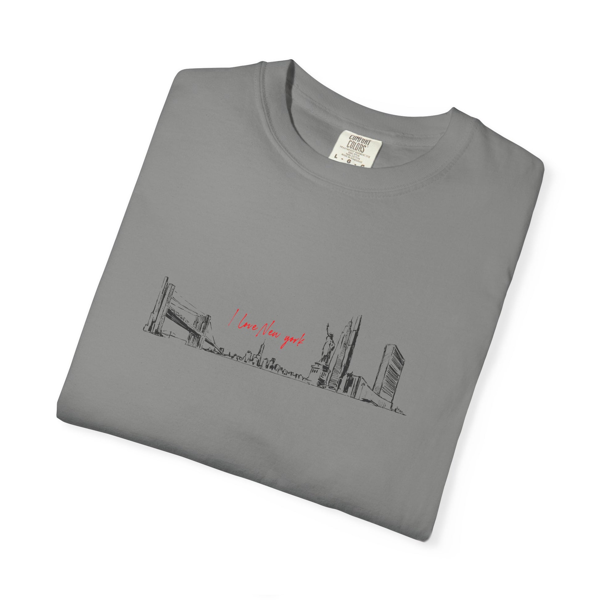 City Skyline Sketch T-Shirt — "wish you were here" Minimal Graphic Tee