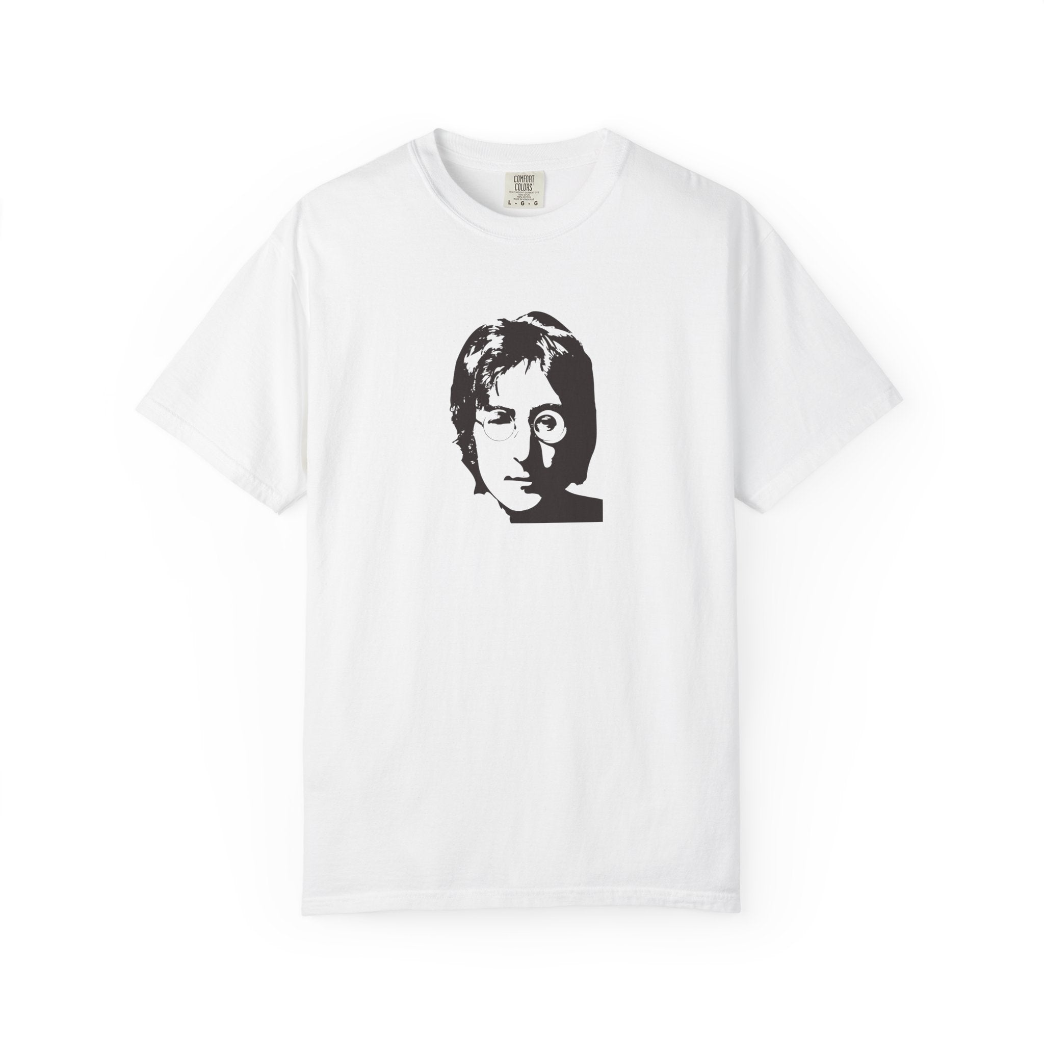 Minimalist Portrait Tee — Monochrome Face Graphic T-Shirt Printify