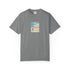 grey vintage surf beach graphic tee