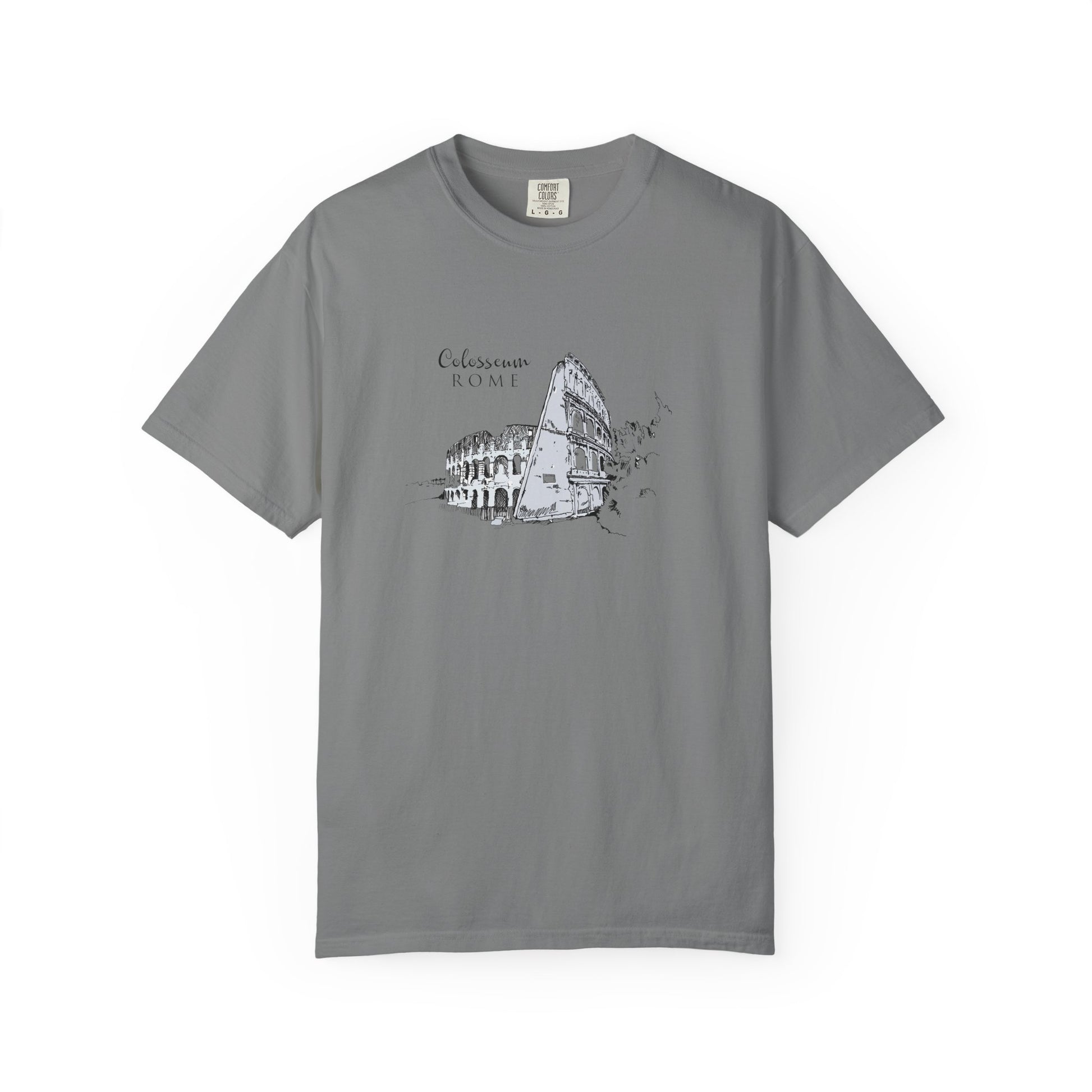 Rome Colosseum Sketch T-Shirt — Vintage Travel Tee world