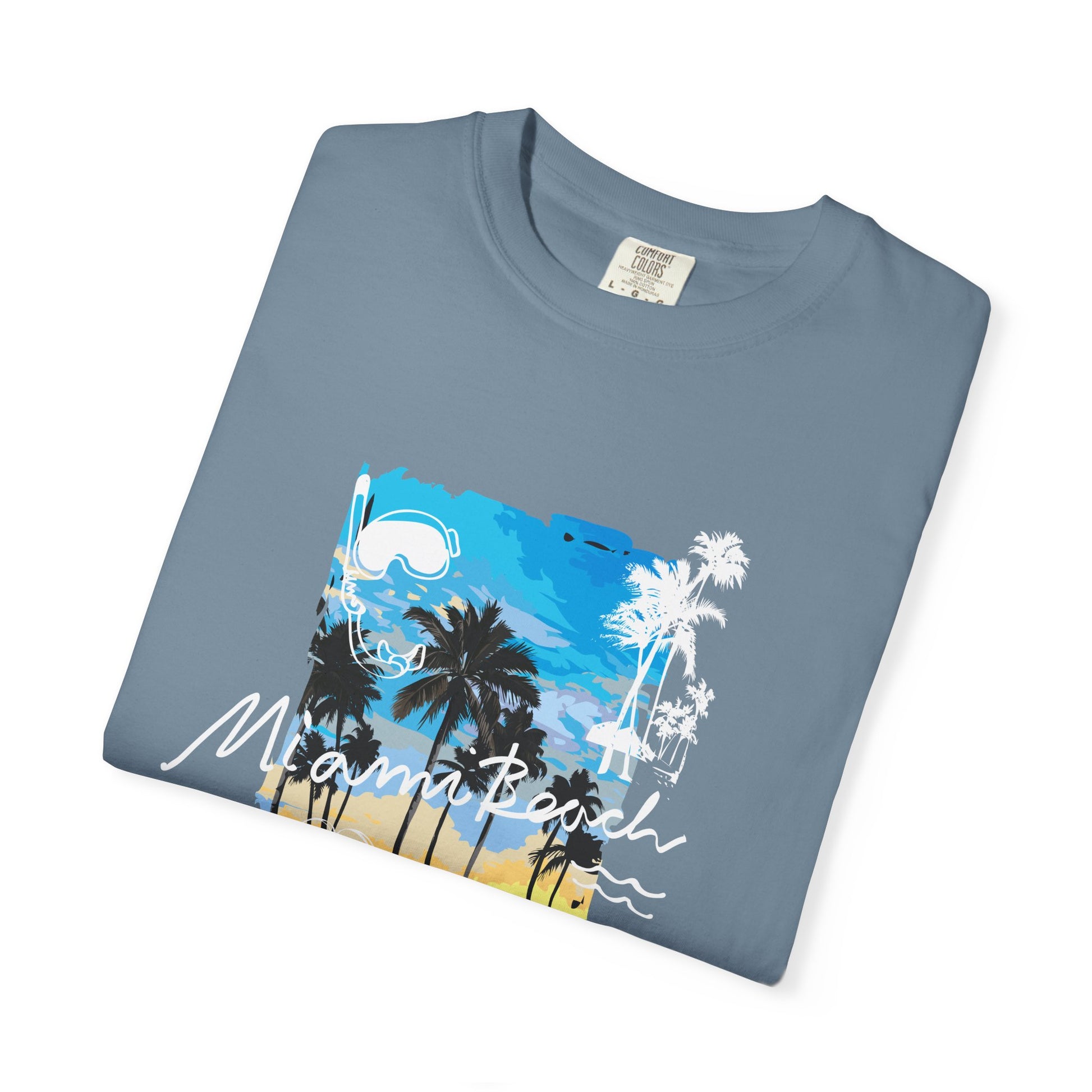 Maui Beach T-Shirt — "Stay Chill & Relax" Tropical Palm Sunset Tee