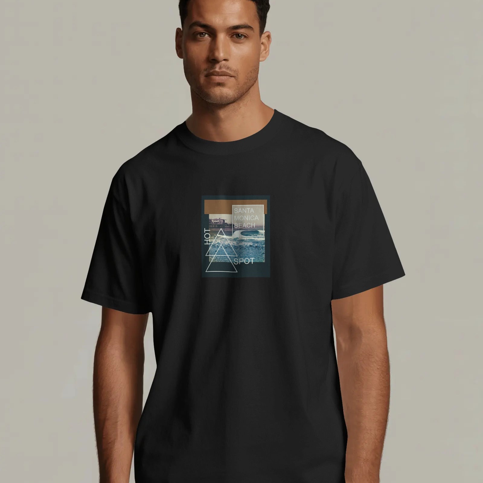 Santa Monica Beach Graphic T-Shirt
