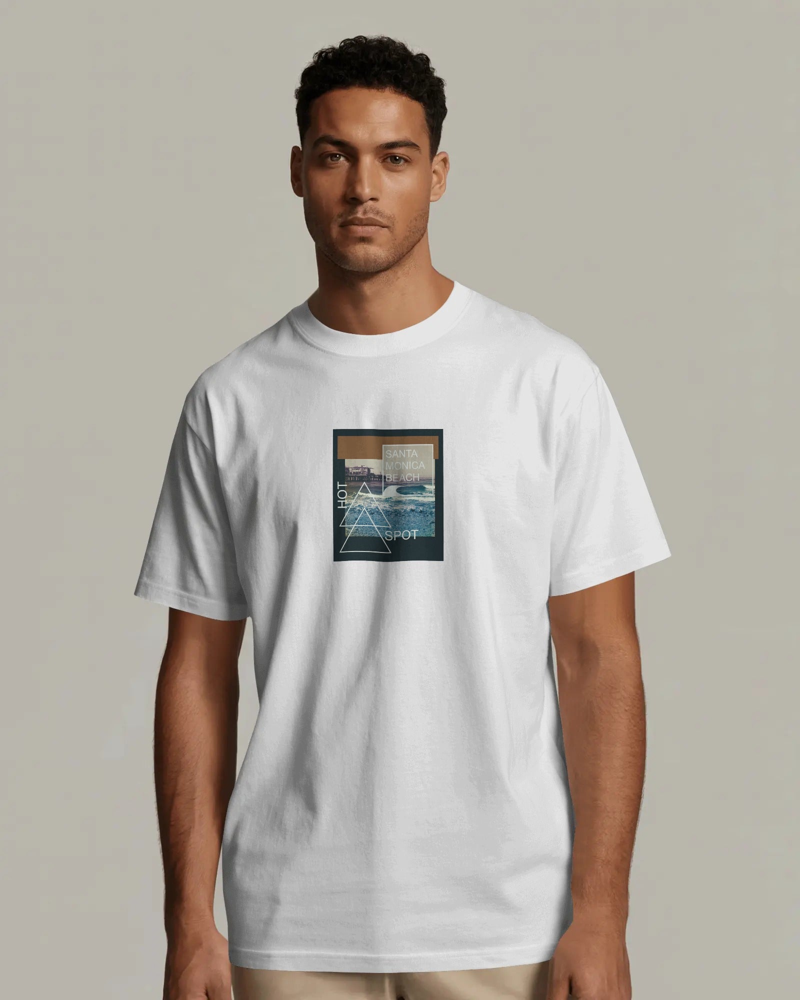 Santa Monica Surf Spot T-Shirt — Vintage Beach Graphic Tee